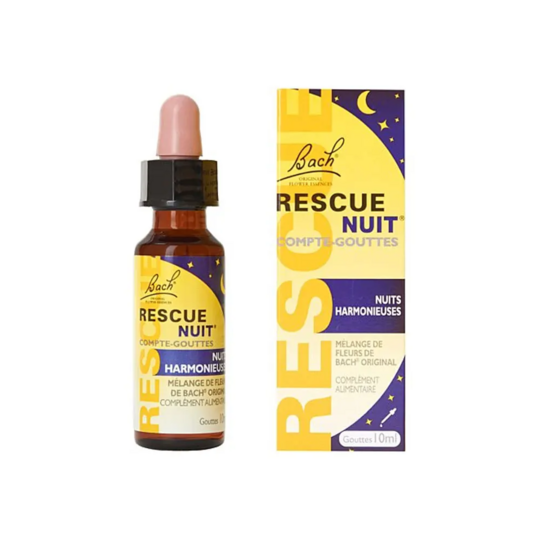 Rescue Nuit Harmonieuses Compte-Gouttes 20 ml fleurs de Bach sommeil & sérénité