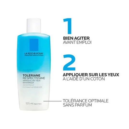 La Roche-Posay Toleriane Respectissime Démaquillant Yeux Waterproof 125 ml