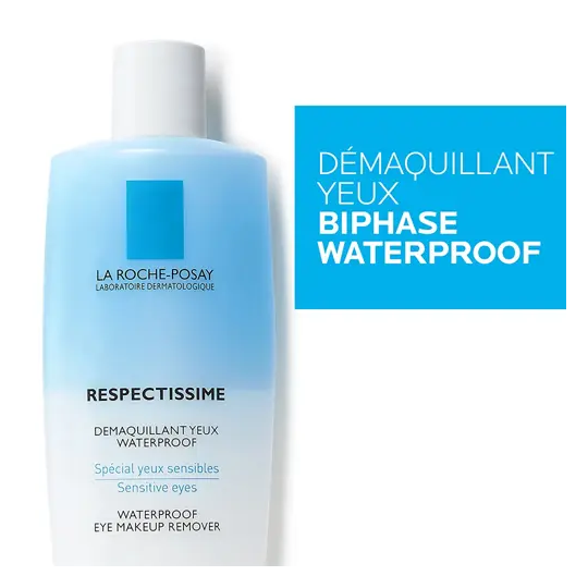 La Roche-Posay Toleriane Respectissime Démaquillant Yeux Waterproof Lot de 2 x 125 ml