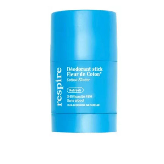 Respire Déodorant Stick fleur de coton 20 g – déodorant naturel longue durée