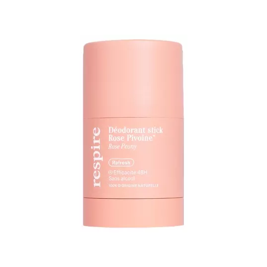 Respire Déodorant Stick rose pivoine 50 g – déodorant naturel efficacité 48 h