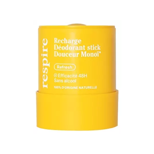 Respire Recharge déodorant stick douceur monoï 50 g – déodorant efficacité 48h