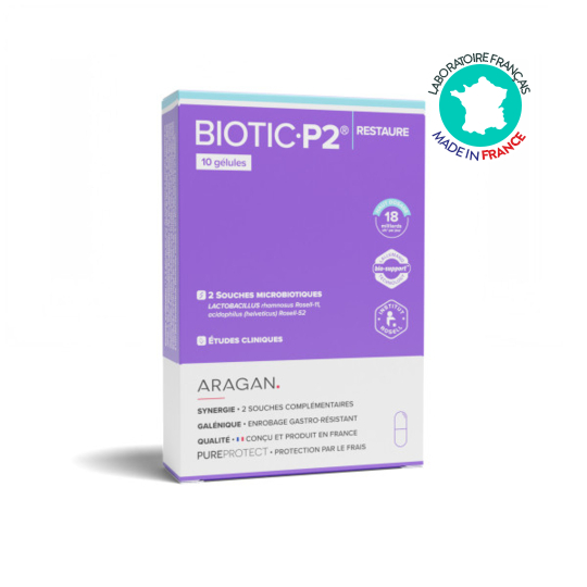 Restaure Ferments Lactiques Aragan 10 gélules – Flore intestinale et troubles digestifs