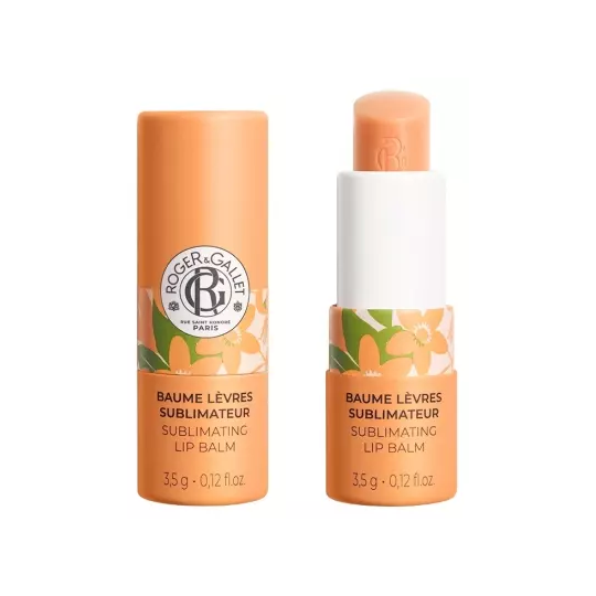 Roger & Gallet Néroli baume lèvres sublimateur 3,5 g – soin nourrissant à la fleur d'oranger