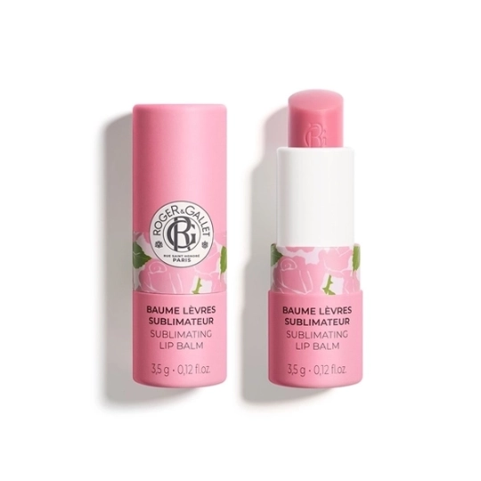 Roger & Gallet Baume à Lèvres Sublimateur Rose 3,5 g baume lèvres hydratant parfumé