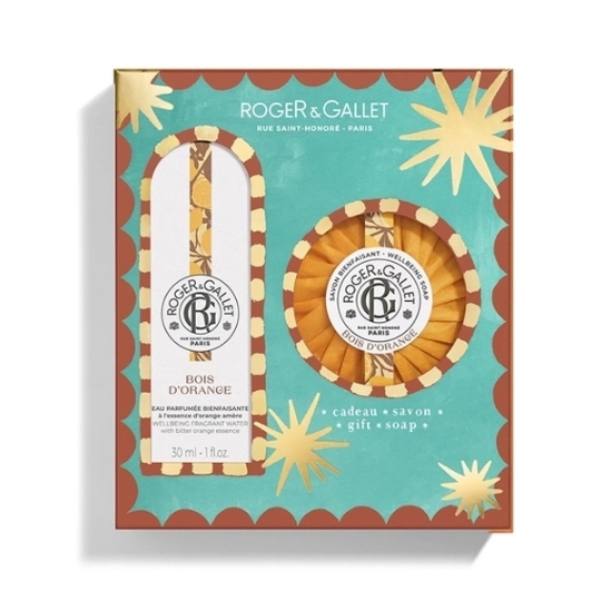 Roger & Gallet Coffret Noël Bois d’Orange 2025 Savon + Eau Parfumée coffret parfumé tonifiant