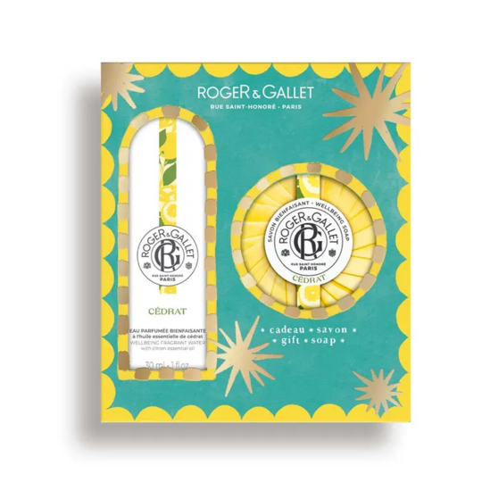 Roger & Gallet Cédrat Coffret Eau Parfumée 30 ml + Savon 100 g coffret parfumé fraîcheur tonique