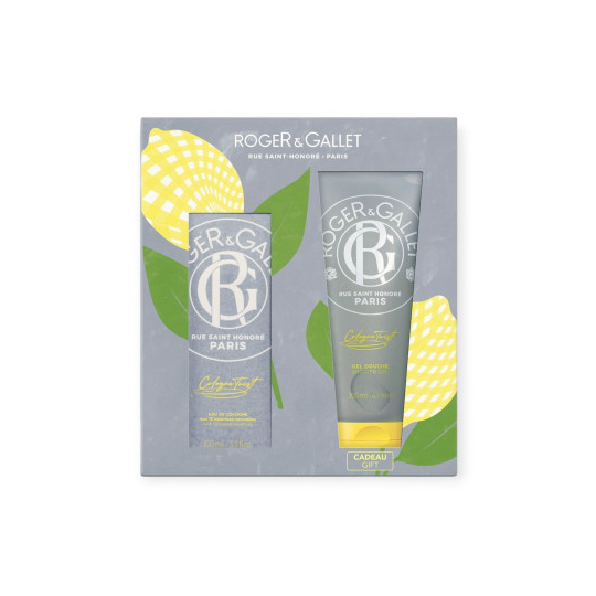 Roger & Gallet Coffret Cologne Twist – Eau de Cologne 100 ml + Gel Douche 200 ml Offert