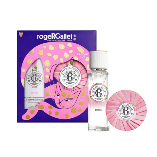 Roger & Gallet Coffret Noël rose – duo parfumé eau 30 ml et savon 100 g offert