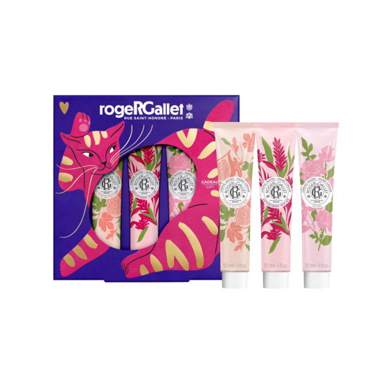Roger & Gallet coffret trio crèmes mains 3x30 ml — soins nourrissants parfumés