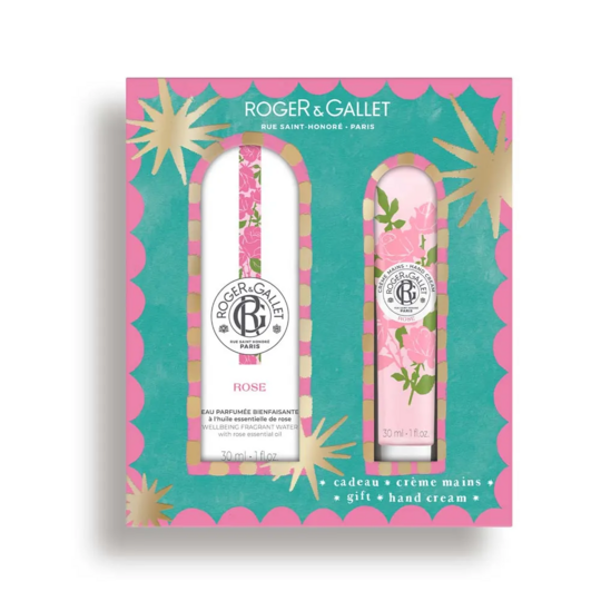 Roger & Gallet Rose Coffret Eau Parfumée Bienfaisante 30 ml + Crème Mains 30 ml — Parfum & soin mains