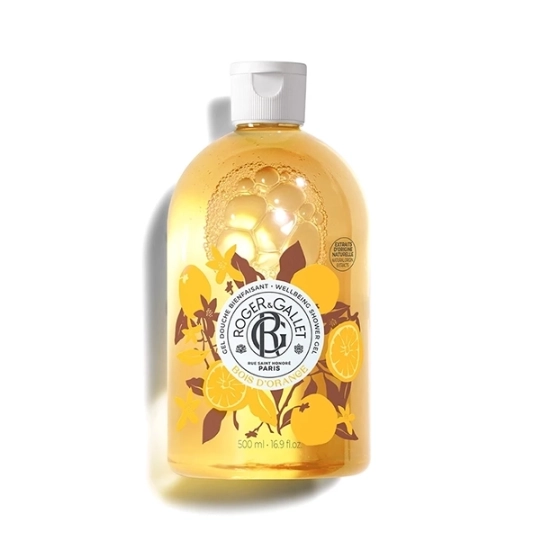 Roger & Gallet Gel Douche Bienfaisant Bois d’Orange 500 ml Gel douche tonifiant hespéridé