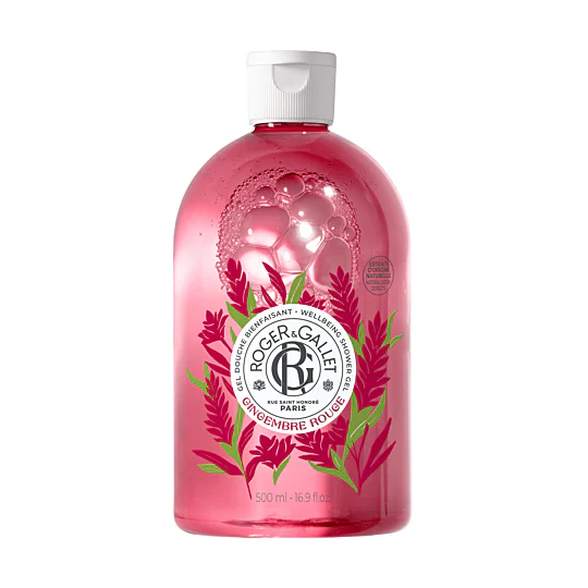 Roger & Gallet gel douche bienfaisant gingembre rouge – soin nettoyant énergisant 500 ml