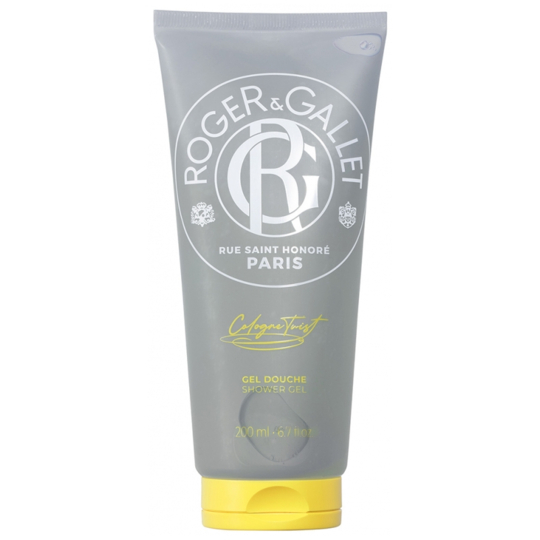 Roger & Gallet Cologne Twist gel douche 200 ml — nettoyant corps vivifiant aux agrumes