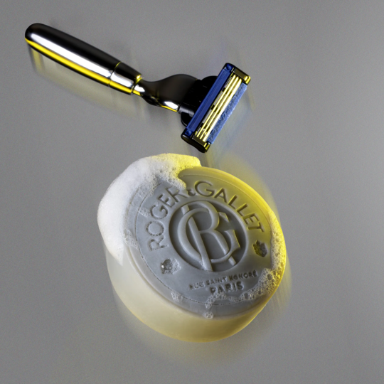 Roger & Gallet Cologne Twist pain de rasage 100 g — savon à barbe apaisant peaux sensibles