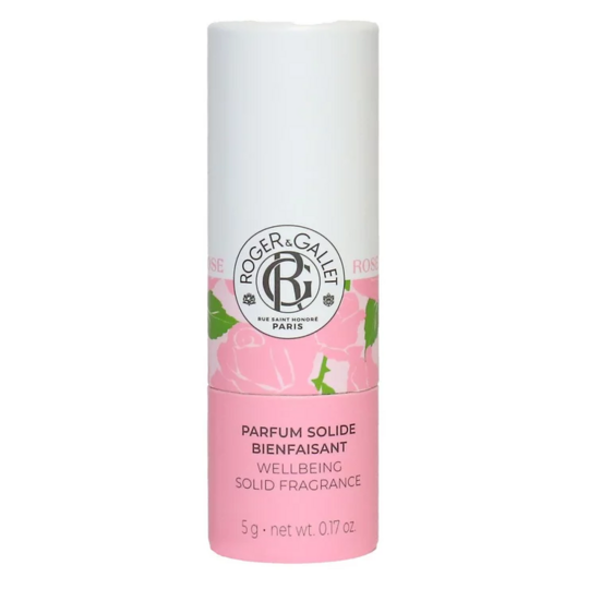Roger & Gallet Rose parfum solide 5 g – concrète de parfum apaisante