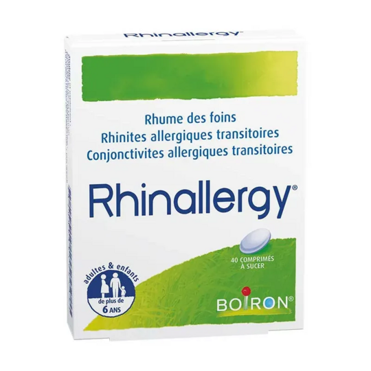 Boiron Rhinallergy – 40 comprimés Médicament homéopathique contre les allergies et la rhinite saisonnière