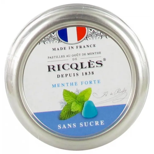 Ricqlès pastilles menthe forte sans sucre 45 g — pastilles haleine fraîcheur intense