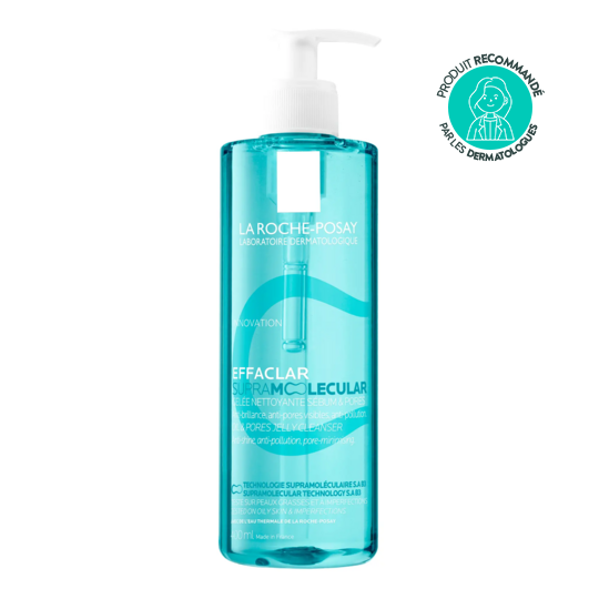 La Roche-posay Effaclar Supramolecular Cleanser 400 ml — gel nettoyant purifiant pores