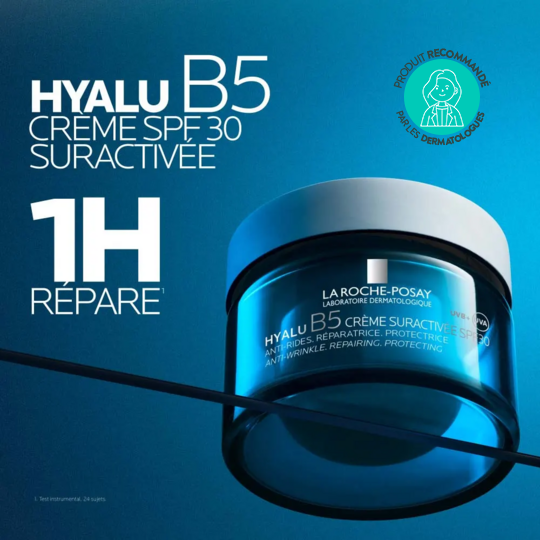 La Roche-Posay Hyalu B5 Crème Suractivée SPF30 50 ml - Anti-rides, réparatrice, protectrice, tous types de peaux