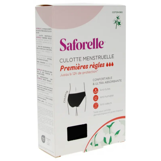 Saforelle Culotte Menstruelle Premières Règles 12/14 ans