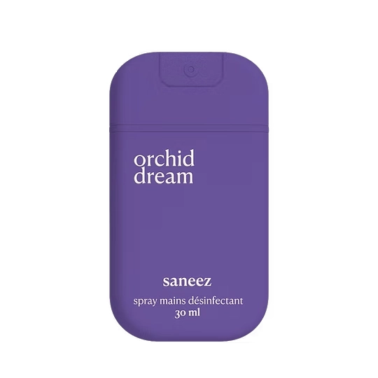 Saneez Spray Mains Désinfectant Orchid Dream 30 ml – Désinfection des mains sans rinçage au parfum orchidée
