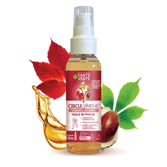 Santé Verte Circulymphe huile bi-phase 100 ml – soin jambes légères