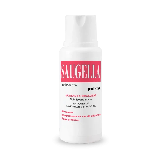Saugella Poligyn Soin Lavant Intime quotidien spécial ménopause 2 x 500 ml