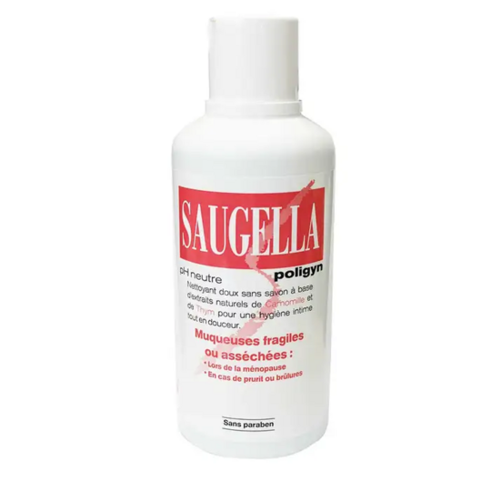 Saugella Poligyn soin lavant intime Irritations et démangeaisons 500 ml