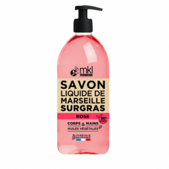 Savon de Marseille Liquide à la Rose de Damas - 1 litre