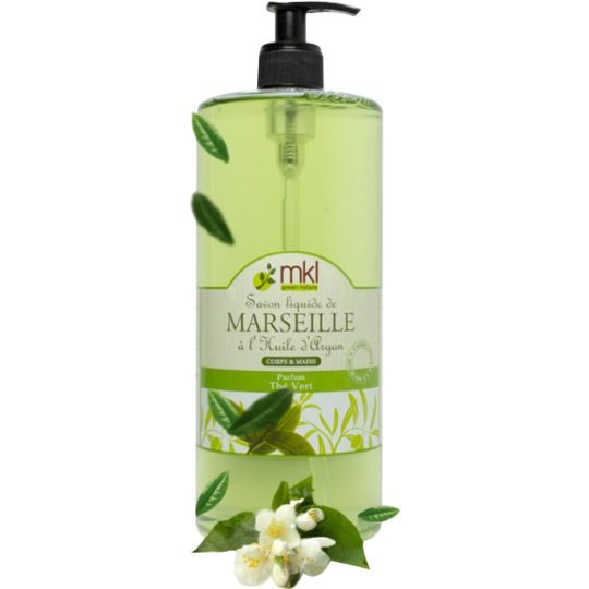 Savon de Marseille Liquide au Thé Vert - 1 litre