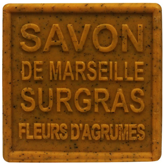 Savon de Marseille Surgras Solide aux Fleurs d'Agrumes - 100 g