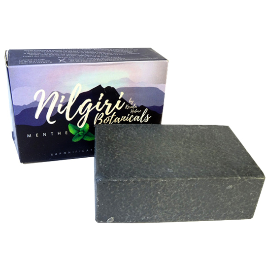 SAVON NILGIRI - Menthe Charbon Saponification à Froid - 115 g
