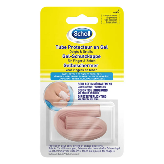 Scholl Tube protecteur doigts orteils GelActiv cors et ongles endoloris — protection sur mesure lavable réutilisable