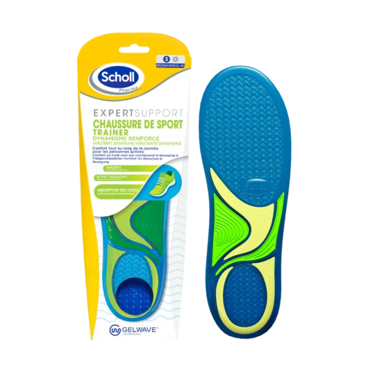 Scholl Expert Support Semelles chaussures de sport taille S 35,5-40,5 — confort et absorption des chocs activités physiques