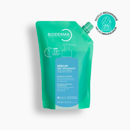 Bioderma Sébium Gel Moussant Éco-Recharge 400 ml