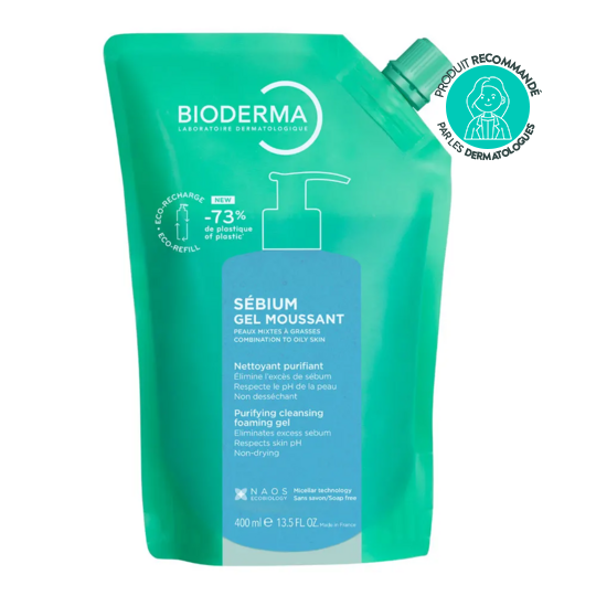 Bioderma Sébium Gel Moussant Éco-Recharge 400 ml