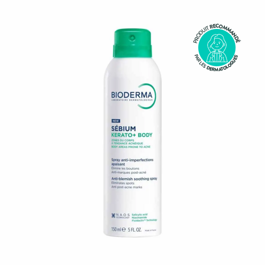 Bioderma Sébium Kerato+ Spray Anti-Imperfections 150ml corps acné