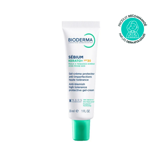 Bioderma Sébium Kerato+ SPF30 30 ml —  gel-crème protecteur anti-imperfections