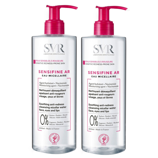 SENSIFINE AR - Eau Micellaire Anti-rougeurs - Lot  2 x 400 ml