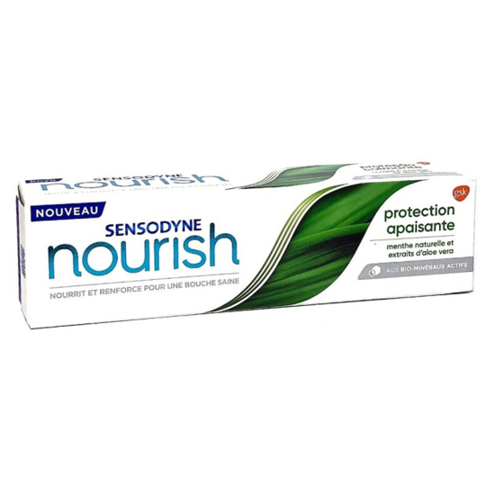 SENSODYNE NOURISH - Dentifrice Protection Apaisante Menthe Naturelle et Aloe vera - 75 ml