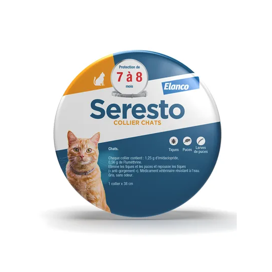 Seresto Collier Antiparasitaire anti-puces Chat