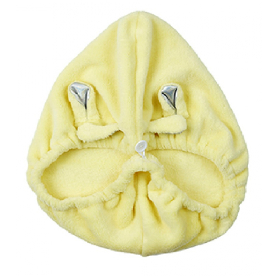 Serviette Magique Cheveux Microfibre Enfant - Girafe Jaune - 1 unité