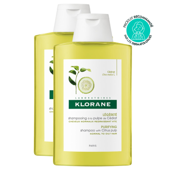 Shampooing à la Pulpe de Cédrat Légèreté - Lot de 2 x 400 ml