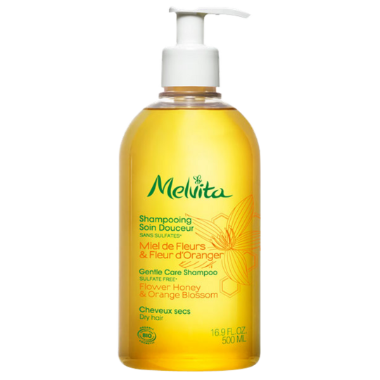 Melvita Shampooing Soin Douceur Bio - Miel de Fleurs & Fleurs d'Oranger - 500 ml