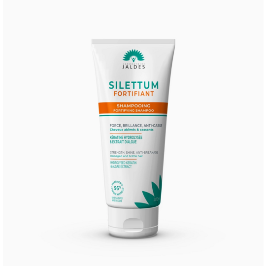 Jaldes Silettum Shampooing Fortifiant 200 ml – Shampooing fortifiant pour cheveux abîmés et cassants