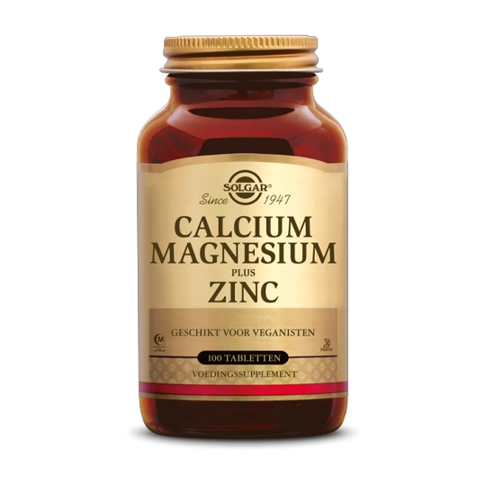 Solgar Calcium Magnésium Plus Zinc 100 comprimés