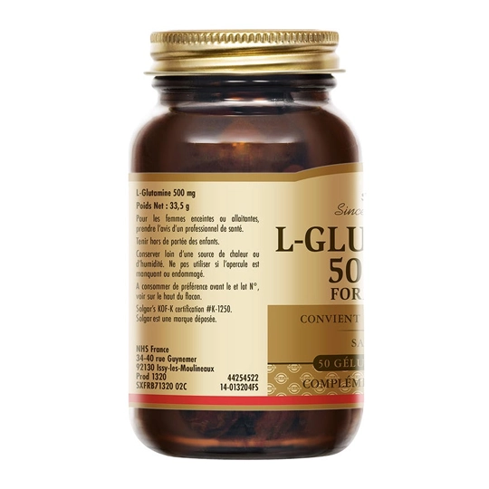 Solgar L-Glutamine 500 mg 50 gélules végétales