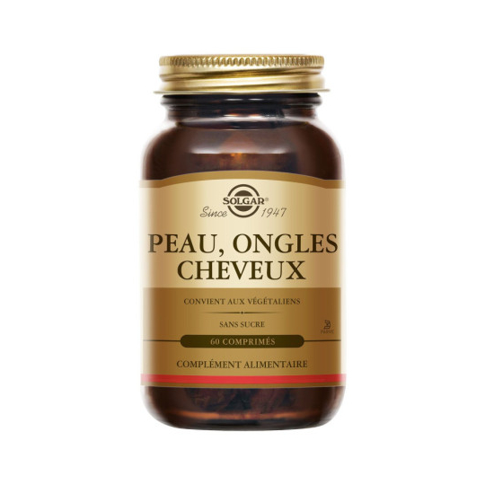 Solgar Peau, Ongles, Cheveux Beauté 60 comprimés – Complément alimentaire beauté