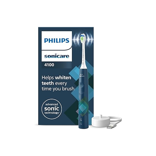 Philips Sonicare 4100 Series brosse à dents électrique bleue HX3689/43